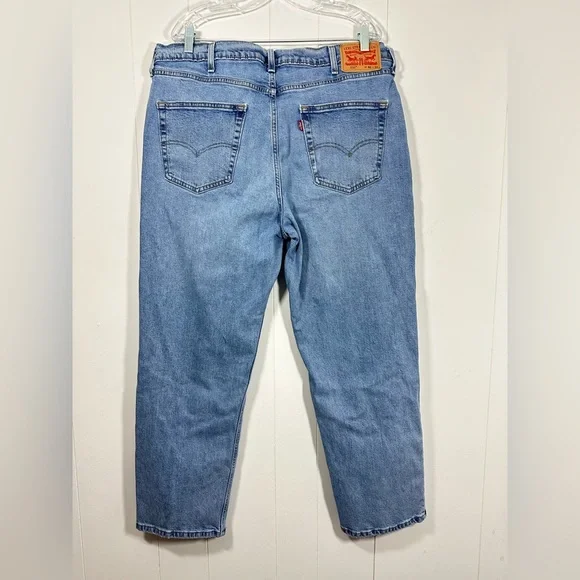 Levis 550 Men’s Size 40x30 Relaxed Fit Straight Denim Blue Jeans Cotton - Picture 5 of 12